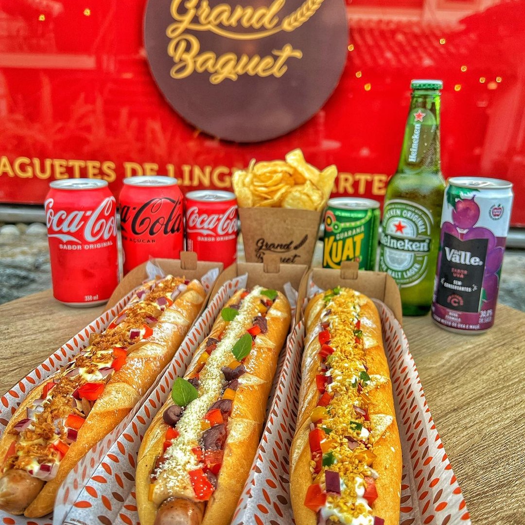 Baguetes e bebidas Grand Baguet